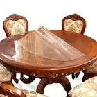 46 " Round Dia Clear Dining Room Table Protector Tablecloth Cover Desk Top Pa...
