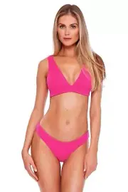Becca by Rebecca Virtue Pucker Up Elliana Over The Shoulder Halter Top
