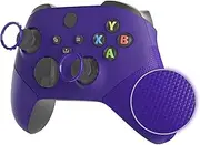 eXtremeRate ASR Version Performance Rubberized Side Rails Grips Shell for Xbox Series X & S, Purple Redesigned Grip Handles Faceplate for Xbox Core Controller [Controller Excluded]