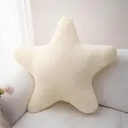 Cuddly Cushion Children's Star Cushion, Soft Fluffy Star Shape Decorative Cushion Sofa Cushion, Plush Cushion, Decorative Cushion for Girls and Boys, Home Bedroom Decoration (White, 40 cm)