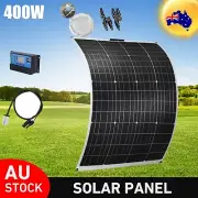 400W 12V Flexible Solar Panel Kit Battery Charging Controller for Car RV Boat AU