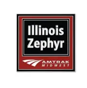Amtrak Illinois Zephyr Route Collector Edition Enameled Lapel Hat Pin
