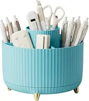 ZHFytsh-0668 Cosmetic Storage box 360°Rotating Makeup Organiser,Makeup Brush Holder Vanity Decor,Pen Holder for Desk,Cosmetic Storage Box Layer Desktop Makeup Organizer Storage Makeup organizer(A-3)