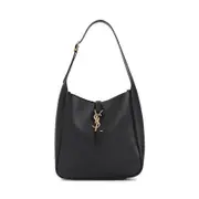 [Saint Laurent] Saint Laurent-Black Le 5a7 S Calf Leather Shoulder Bag-Donna OS OS