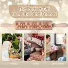 Engraved Embossing Wooden Rolling Pin W/Christmas Elk Pattern For Baking Cookies