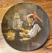1980 Knowles Norman Rockwell “The Ship Builder”#4 Heritage Collection W/COA NIB