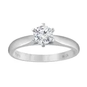 Bevilles Meera 1/2ct Solitaire Laboratory Grown Diamond Ring in 18ct White Gold