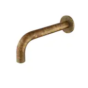 220mm Bella LVB Mica Living Brass Curved Bath/Basin Spout
