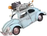 NUOBESTY Sky- Vintage Car Model Desktop Decoration Retro Iron Craft for Home Office Table Ornament Unique Idea for Boys and Girls and Collectors