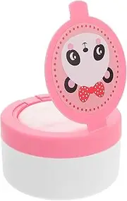 CONGARTENO Box Powder Puff After-Bath Powder Case Fluffy Puff Container Powder Bottle Travel Powder Puff Powder Puff and Container Powder Puff Case Makeup Powder Puff Plush Pink