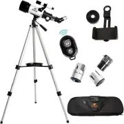 Telescope, 70mm Aperture 400mm AZ Mount Astronomical Refracting Telescope Gskyer