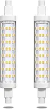 TobeBright r7s 118mm LED Bulb 10W Non Dimmable Warm White 2700K 1000lm Double Ended J118 Linear LED Floodlight Bulb for Work Lights, Security Lights, Landscape Lights, Floor Lamps (2-Pack)