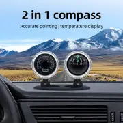 Dash Mount Compass Navigation Ball with Temperature Tester For Car Boat Truck