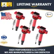 4 Ignition Coil+Spark Plug For Echo Prius Toyota Yaris Scion xA xB 1.5L L4 UF316 (for: Toyota)