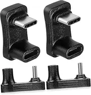 QUMIIRITY 4pcs U-Shaped Elbow Type-c Adapter Laptop c Angled Extension Adapter Shaped Type c Adapter Adapter c Adapter Computer Accessories Angled Plug Adapter