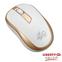 在飛比找PChome24h購物優惠-【LIBERTY利百代】暴風領主-光學無線滑鼠 -金(贈GP