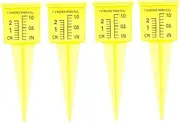 BESPORTBLE Outdoor Rain Gauge Set of 4 Farming Rain Gauge Container Accurate Rainfall Measurement Tool Easy to Install for Garden Yard and Lawn Use
