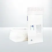 Bubble Mailers Kraft 100mm x 180mm White #00 Printed Padded Bag Envelope 200 Pcs