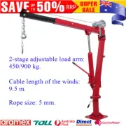 450/900kg Hydraulic Truck Pickup Crane 360 Swivel Car Lift Pick-up Cable Hoist