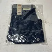NEW Levi's Cargo Shorts With Belt Boys Size 16 Reg (W28) Navy Blue Long NWT NIB