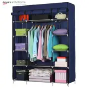 5 Layer Portable Closet Wardrobe Clothes Rack Storage Organizer with Cover