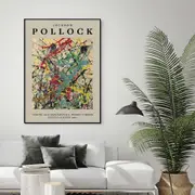 Jackson Pollock Exhibition I Canvas Wall Art