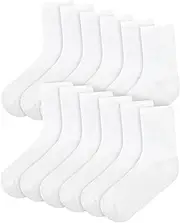 [A2Z 4 Kids] Boys Girls Childrens Kids Back to School Cotton Rich Plain Ankle School Socks Pack Of 6 Age 2-3 Years UK Shoe Size (6-8.5), 3-6 Years (9-12), 6-9 Years (12.5-3.5)