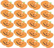 WRITWAA 50pcs Pumpkin Design Paper Tags Durable Hanging Halloween Decor Pre Cut for Easy Use for Labels and DIY Crafts Add Fun to Your Celebrations