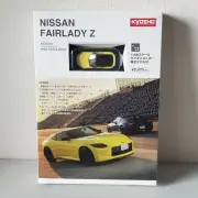 Kyosho Mini Car & Book Nissan Fairlady Z Yellow 1:64 Scale Diecast with Magazine