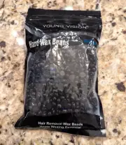 Young Vision Hard Wax Beans Hair Removal Pebble Wax 3.5 oz Black