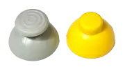 Pair of Nintendo Gamecube Controller Thumbsticks Joystick Grey and Yellow New