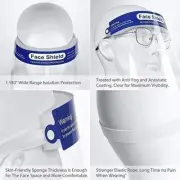 Reusable Face Shield, 12 PACK Anti-fog Full Safety Face Shield, Universal Reusab