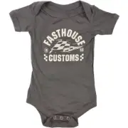 Fasthouse Sprinter Onesie | Grey | Sz 3-6 months
