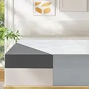 VISCOFLEX Firm Mattress Topper Queen Size, 4 Inch High Density Support Foam with Washable Protector, Charcoal Bed Topper with Ventilated Design, for Back Pain & Pressure Relief,CertiPUR-US Certified