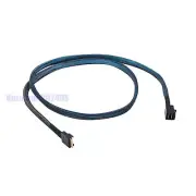 Slimline SAS 4.0 SFF-8654 Host 4i 38pin to Mini SAS HD SFF-8643 36pin Cable 1m