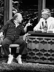 Actor Mickey Rooney host Johnny Carson on July 3 1973 TV Old Photo 1