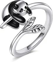 [TIGER RIDER] Sterling Silver Rings for Women Sunflower Bee Rings Turquoise Tree of Life Rings Daisy Anxiety Rings Dragonfly Ring Christmas Jewelry Birthday Mothers Day Gifts for Mom Size 7#8