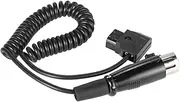 zolyet Coi D- DAP 2 Pin Male to 4 Pin Female XLR Cable 1 Meter Length for DSLR Rig Power V-Mount Black