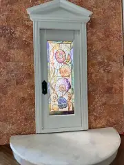 Sea Shell Door Stained Glass Film Dollhouse Miniature