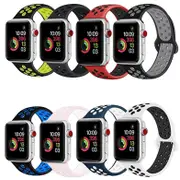 Sport Silicone Strap iWatch Band for Apple Watch Series 7 6 5 432 SE 40 44 38 42