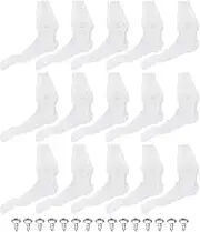 uxcell 4.5mm Lamp Shade Clips for Ceiling Flush Mount, 15 Pair Fixed Buckle Light Fixture Accessories Plastic Transparent