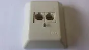 Isdn-Westernsteckdose RJ45 Aufputzversion Dual Socket 8 Pole 7 Piece Set 1218