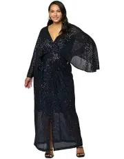 [Pink Dusk] Carpet Ready Maxi Dress in Blue