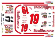 #19 DICK TRICKLE Healthsource 1/64th - HO Scale Slot Car Decals