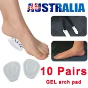 10PairSilicone Orthopedic Gel Arch Support Flat Feet Fasciitis Insole Kids/Adult