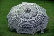 Indian Garden Sunshade Mandala Cotton Umbrellas Umbrella For Summer