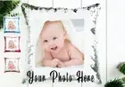 Personalised Baby Photo Magic Sequin Pillow Cover with name | Customized Present