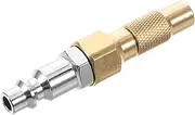 Cabilock Air Hose Quick Connect Tire Inflation Adapter Durable Threaded Air Compressor Connector for Cars Bicycles Motorcycles High Speed Inflator Nozzle for Rapid Inflation