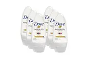 6 x Dove Invisible Dry Deodorant Roll On Anti-White Marks 50mL