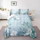 Comforter Set Teal Blue Ocean Beach Coastal Twin Bedding Comforter Sets for